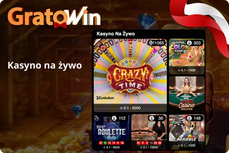 Kasyno na żywo – Crazy Time, ruletka, blackjack
